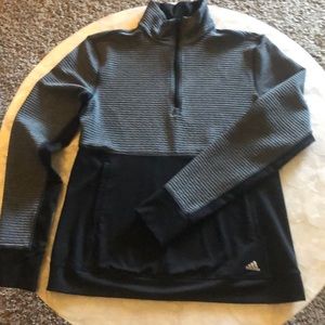 Adidas mock neck half zip top